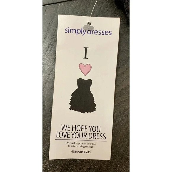 New Promgirl Simply Dresses Black Sparkly Cocktail Dress With Sequins NWT Small - Picture 4 of 9